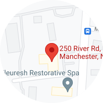 Google map pin for Manchester, NH location